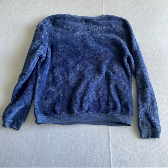 Marvel Graphics Fleece Sweatshirt Blue Marvel Faces Medium Blue Long Sleeve - Picture 6 of 7